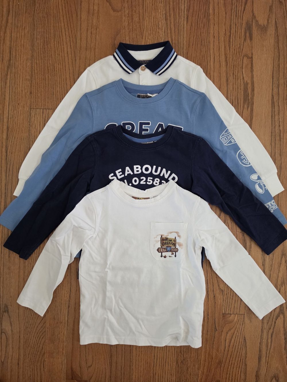 NEW! Original Marines 4 Long-Sleeve Tee Bundle Boys Size 4/5